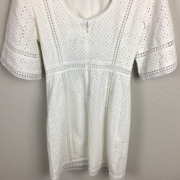 NEW NWT L’agence Dress White Eyelet Sheath - Picture 6 of 7